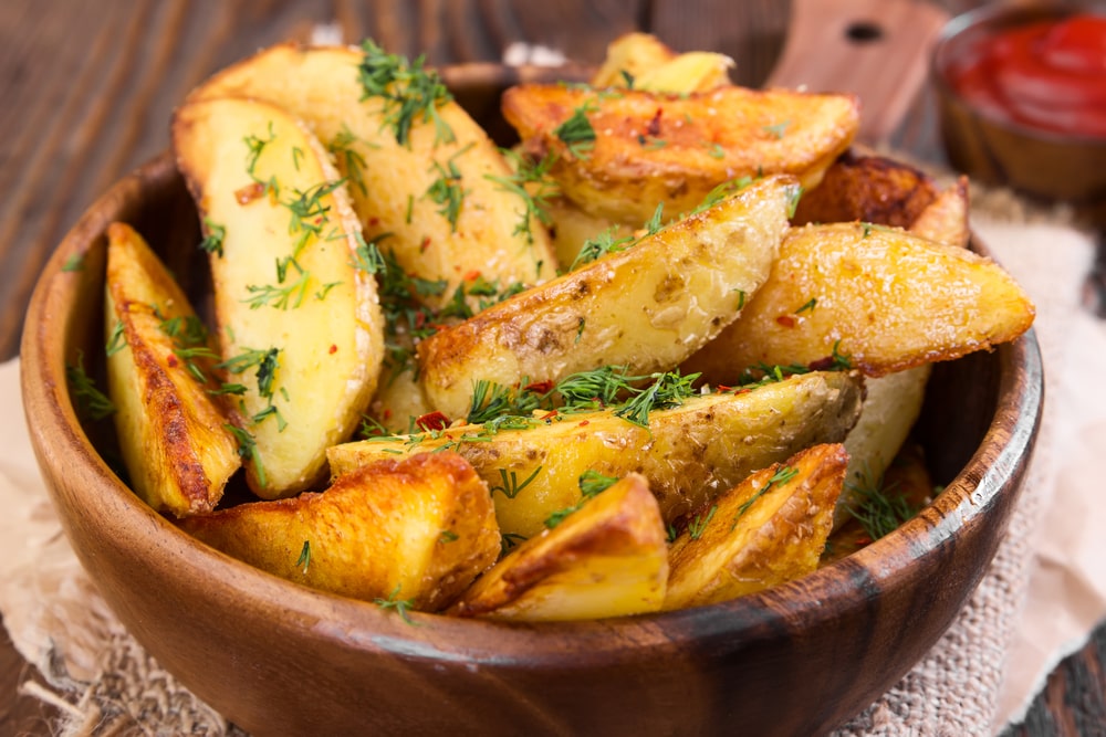 Air-Fried Potato WedgesRecipe